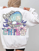 Ocean child shell with pearl 24319 DTF transfer