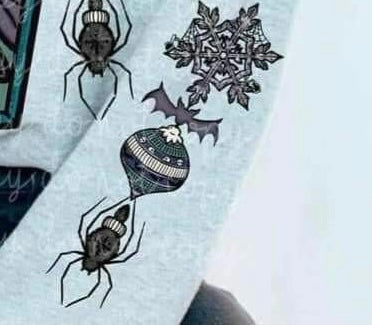 Spider, ornament, snowflake SLEEVE 16883 DTF Transfer