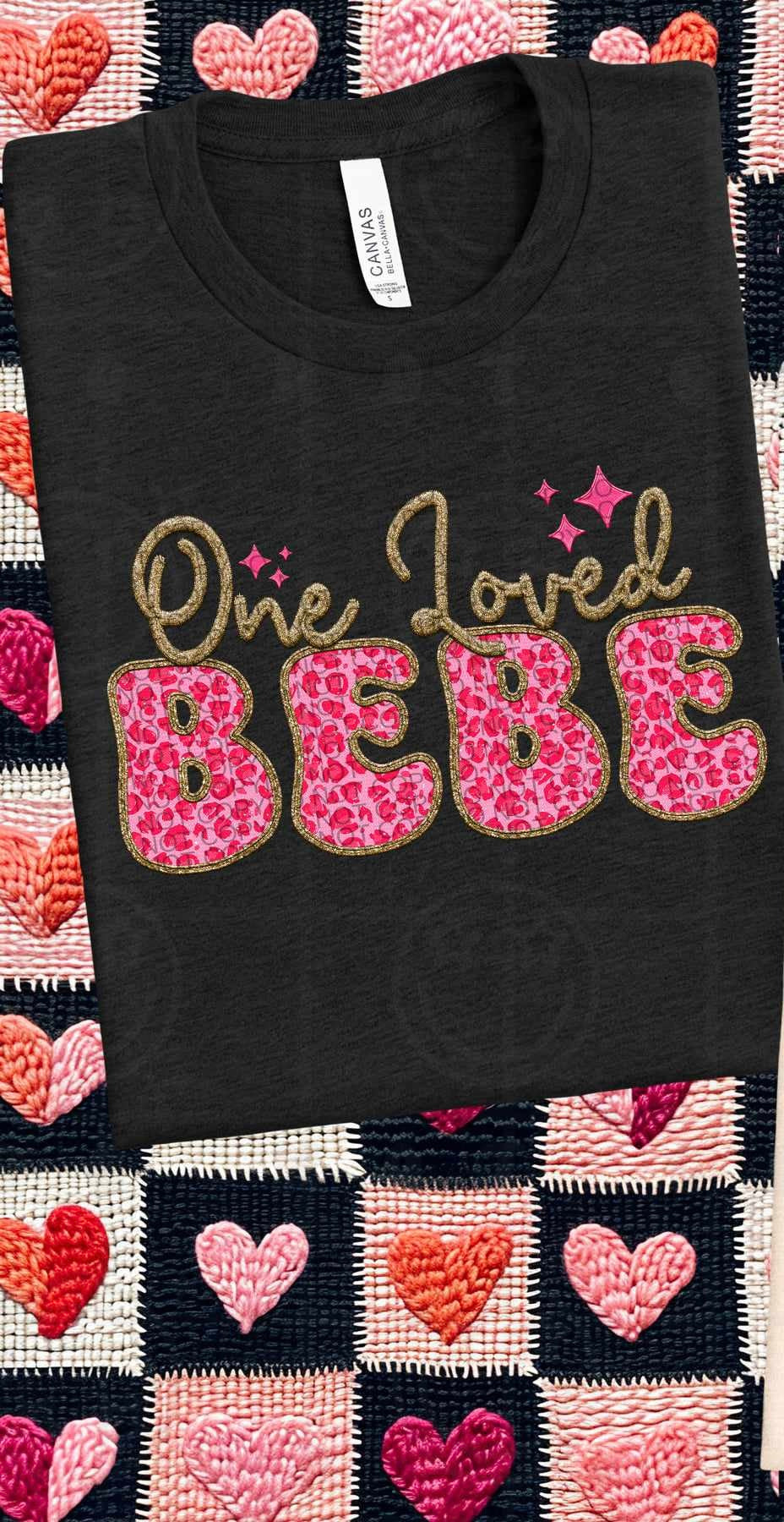 One loved Bebe pink leopard (HW) 75808 DTF transfer