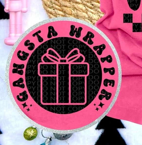 Gangsta wrapper pocket (HW) 60987 DTF transfer