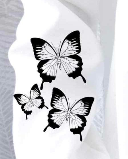 Trio butterflies SLEEVE 20021 DTF Transfer