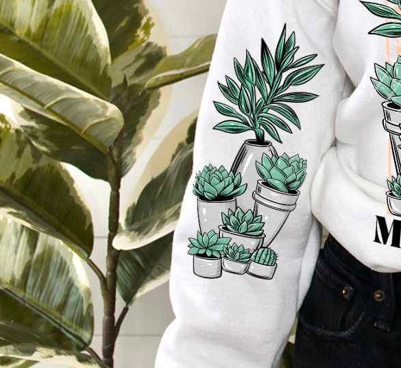 Plants SLEEVE 21592 DTF transfer