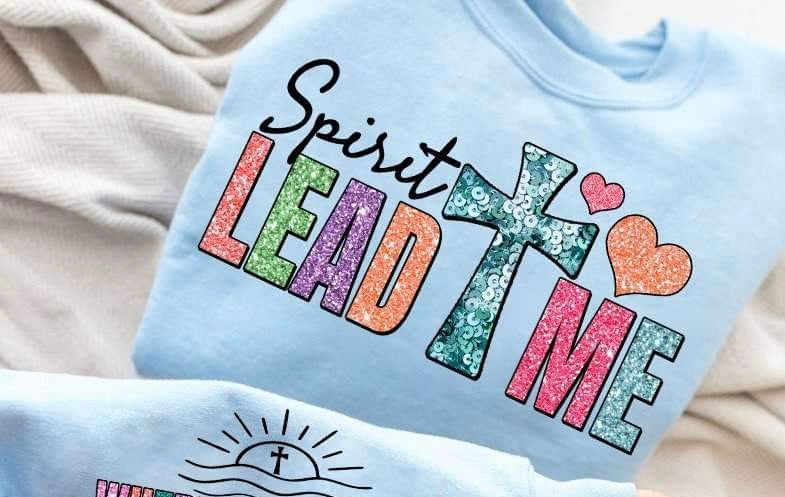 Spirit lead me sequin 23928 DTF transfer