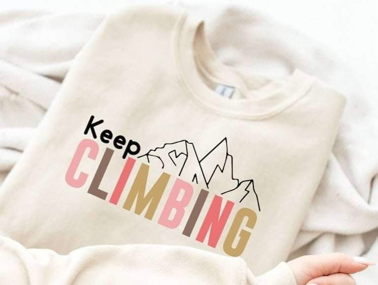 Keep climbing 20451 DTF transfer