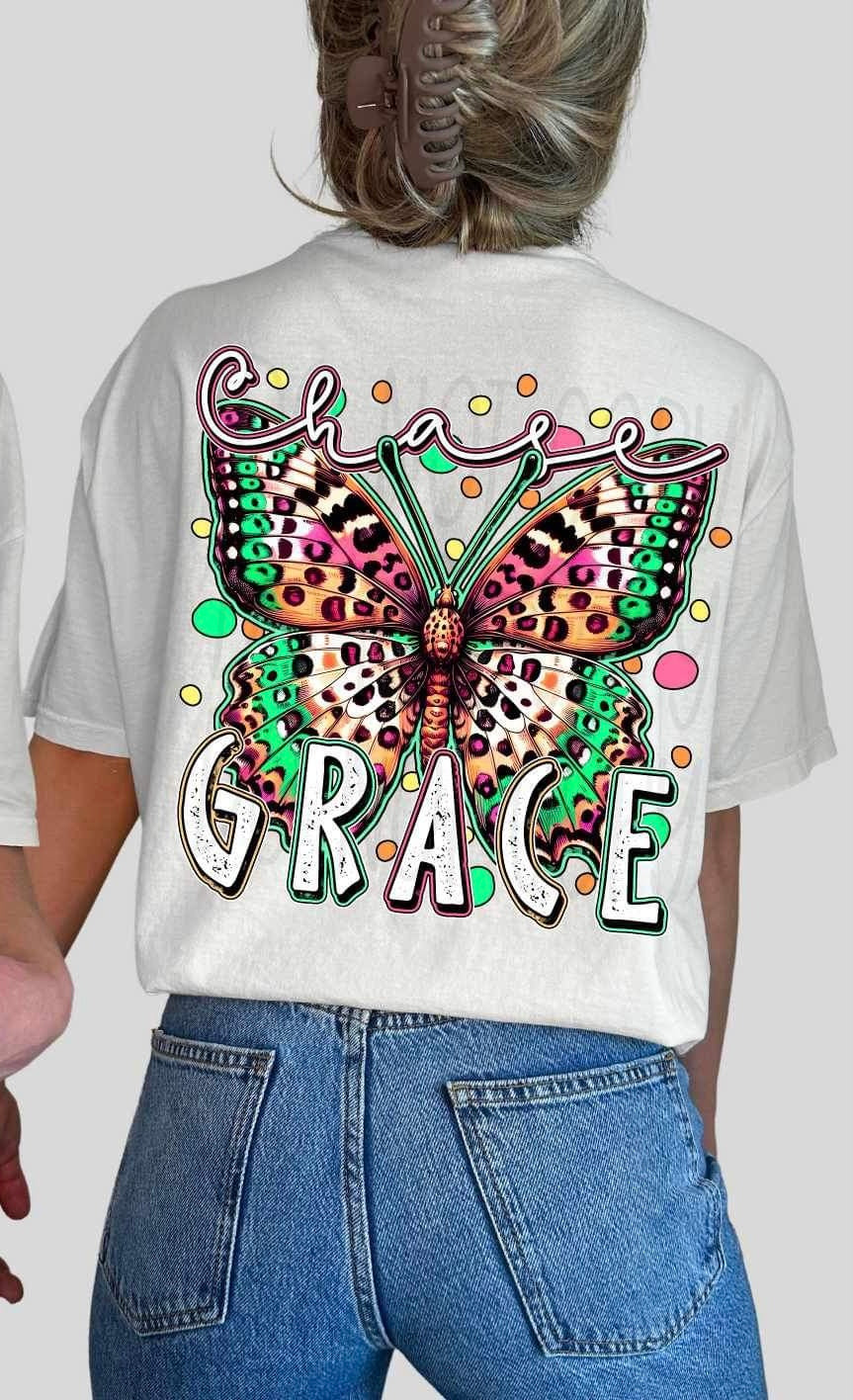 Choose grace colorful butterfly 19057 DTF TRANSFER