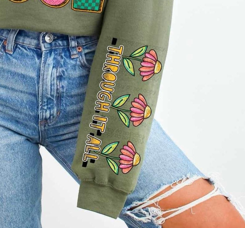 Through all sleeve 82710 DTF transfer