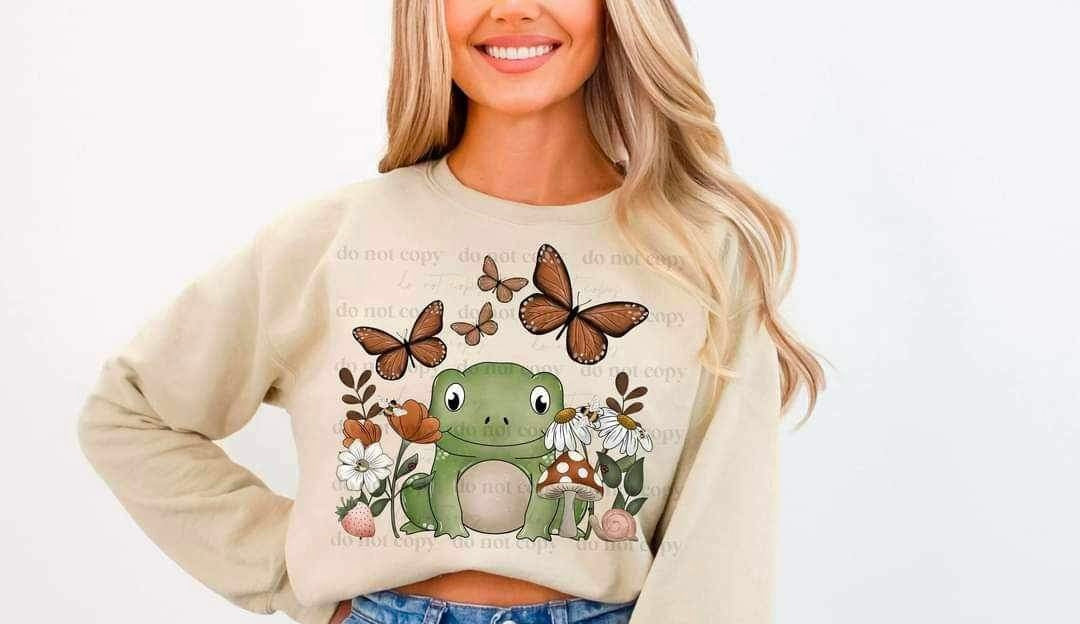 Frog in nature 23116 DTF transfer