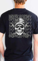 Dirty hands clean money skull 31348 DTF transfer