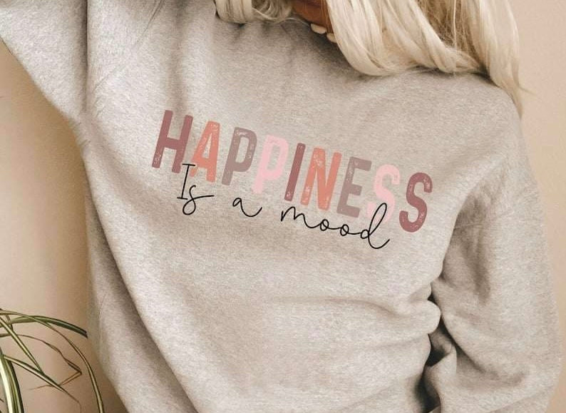Happiness is a mood GRUNGE 20421 DTF transfer