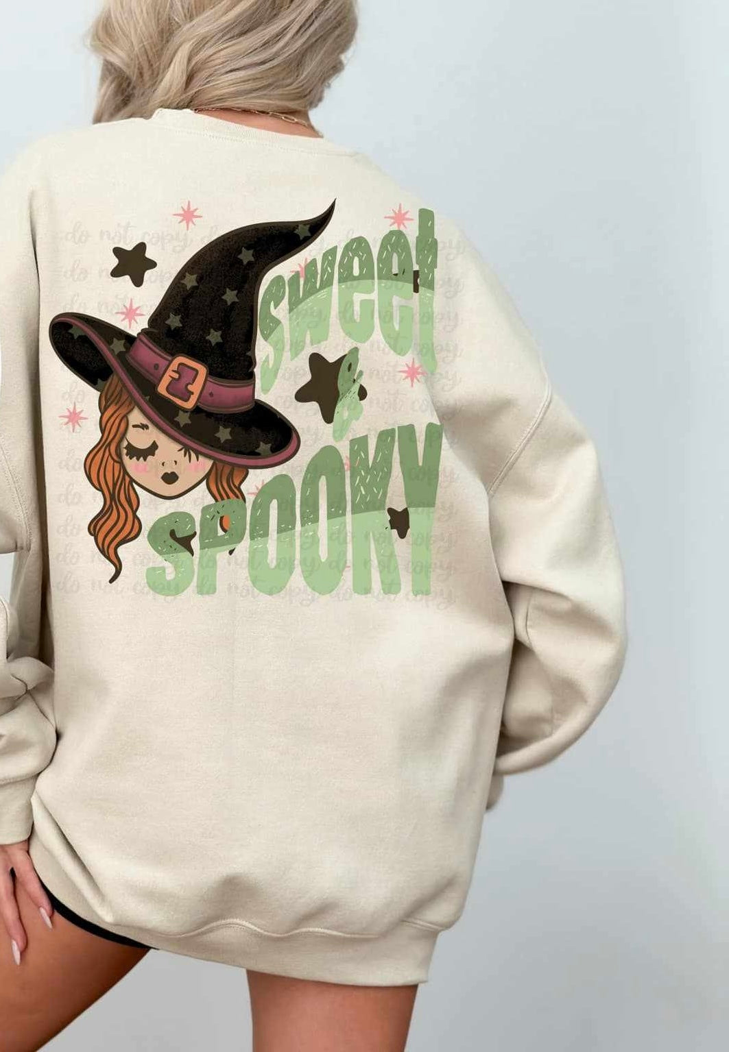 Sweet & spooky witch 58483 DTF transfer