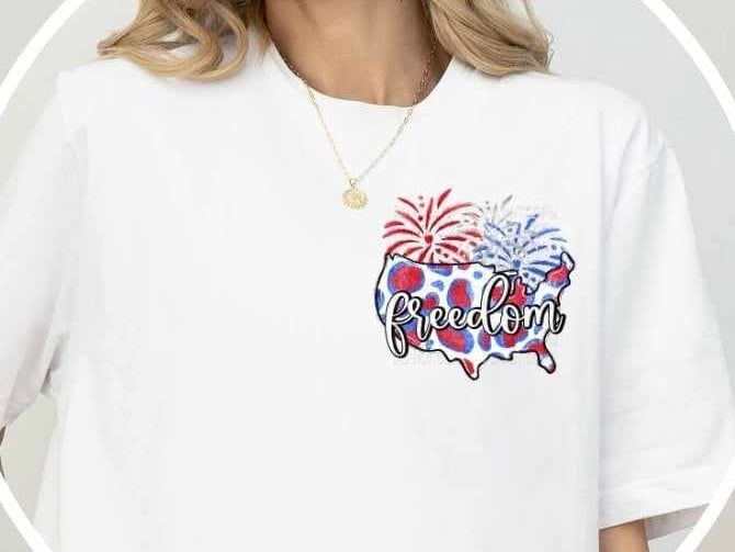 Freedom leopard country with fireworks 29176 DTF transfer
