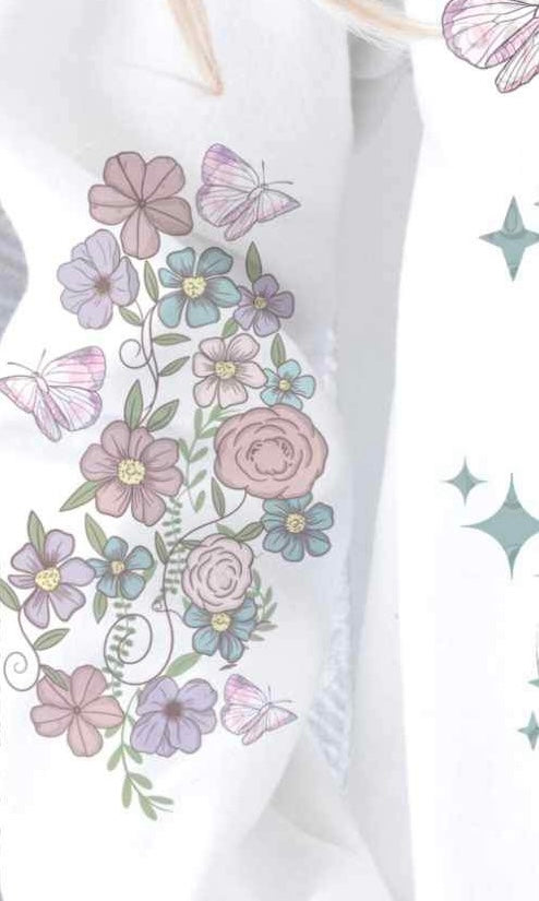 Muted florals SLEEVE 23218 DTF transfer