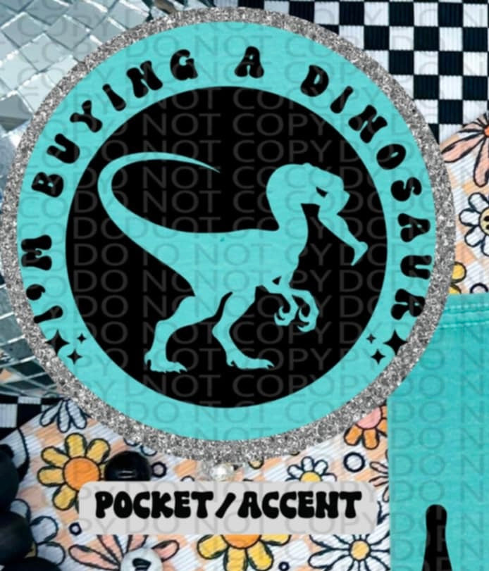 I’m buying a dinosaur BLACK pocket (HW) 87280 DTF transfer