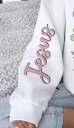 Jesus mauve 23947 DTF transfer