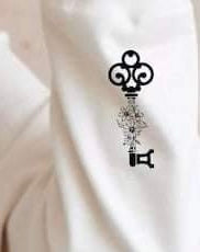 Floral key BLACK SLEEVE 20501 DTF transfer