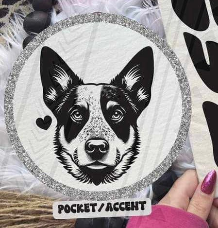 Heeler pocket 35804 DTF transfer