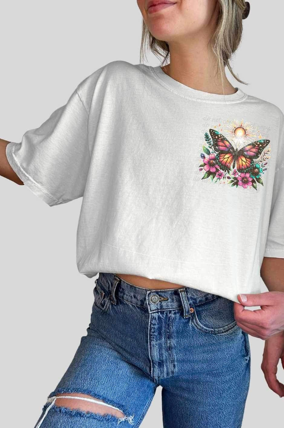 sun and butterfly 25549 DTF transfer