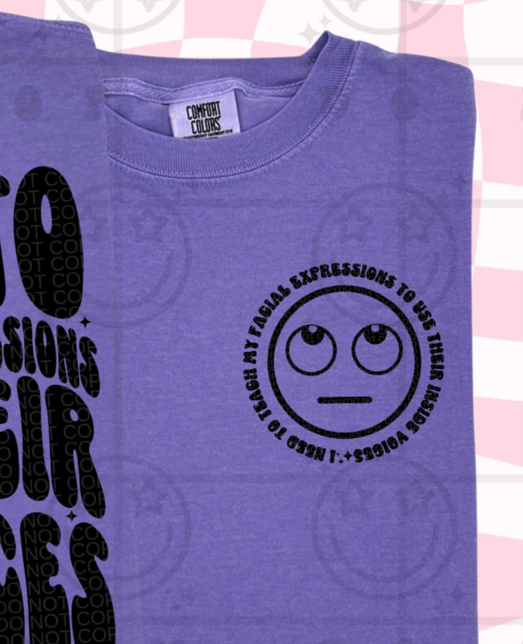 Facial Expressions POCKET (HW) DTF transfer