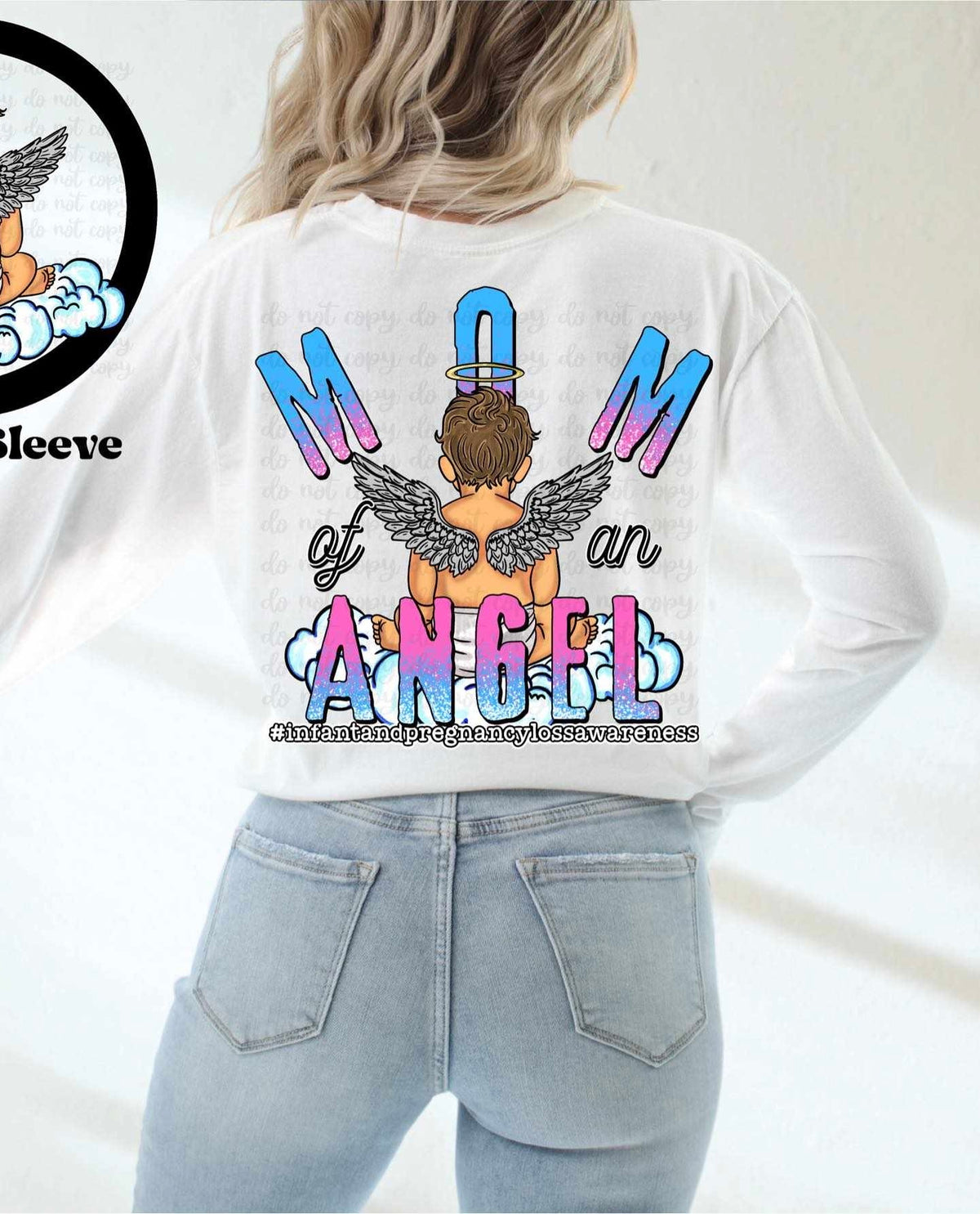 Mom of a angel 36330 DTF transfer