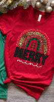 Merry mini (Christmas patterned rainbow) 11746 DTF transfer