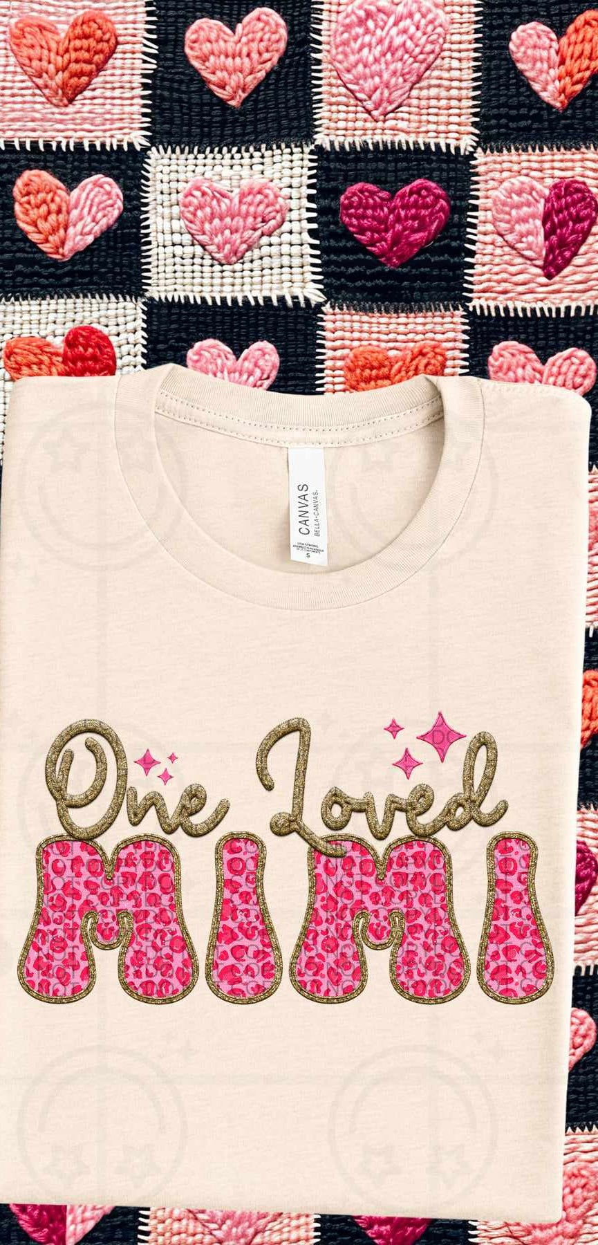 One loved Mimi pink leopard (HW) 75790 DTF transfer
