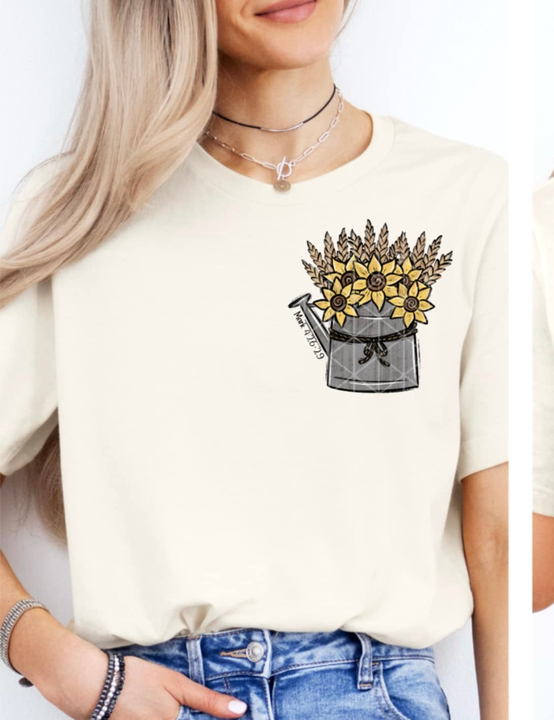 God Grew It Sunflowers POCKET SDD DTF transfer