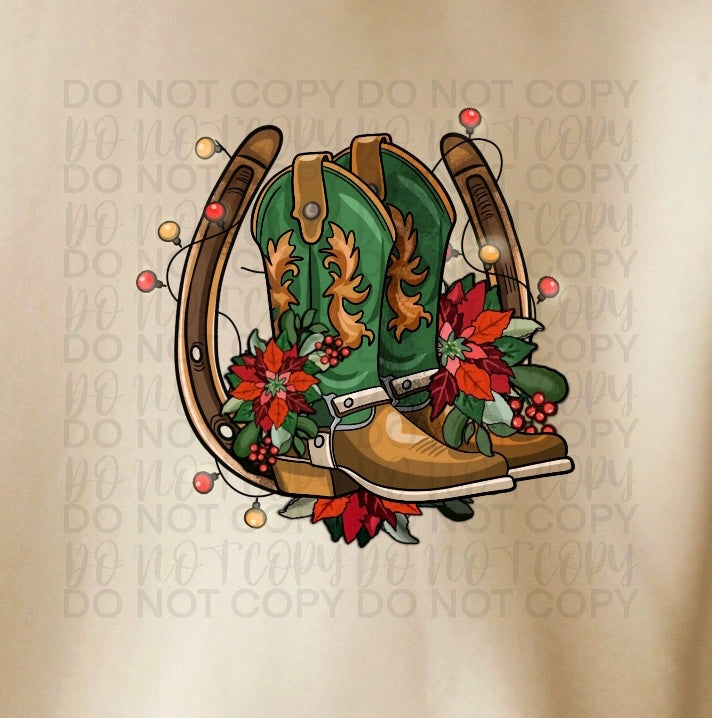 Cowgirl Christmas club pocket (starlight) 67460 DTF transfer