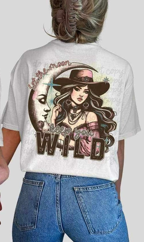 Let the moon keep you wild 20561 DTF transfer