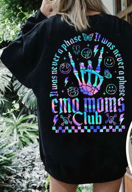 Emo moms club BACK 27615 DTF transfer