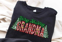 Very merry grandma Christmas trees DTF Transfer