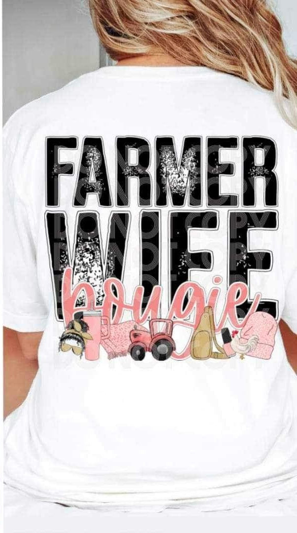 Farmer wife boujee 19449 DTF Transfer