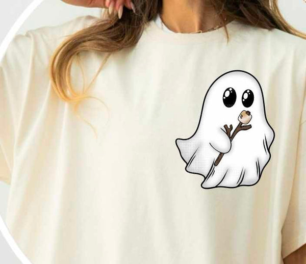 ghost with marshmallow (CSC) 32198 DTF transfer