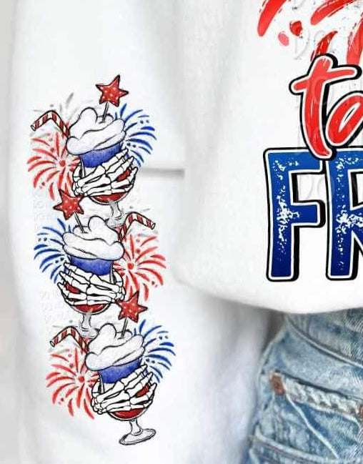 patriotic drinks SLEEVE 26197 DTF transfer