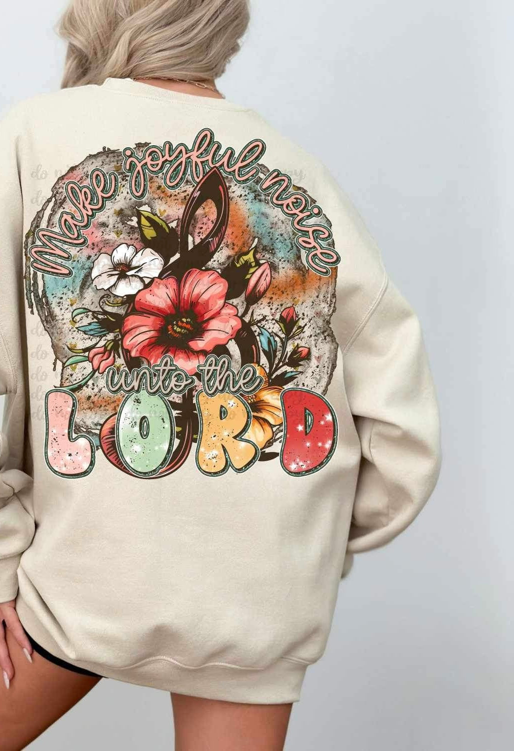 Make joyful noise unto the lord 21966 DTF transfer