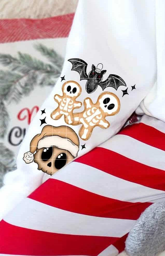 Have yourself a creepy Christmas SLEEVE (Linda) DTF transfer