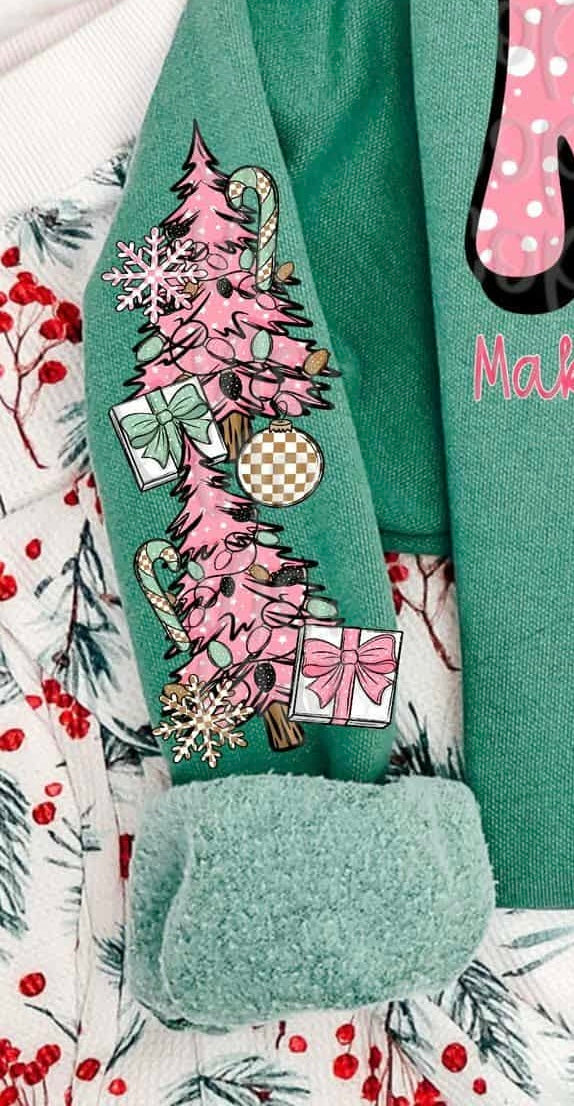 Mama making Christmas happen SLEEVE (virgo) DTF transfer