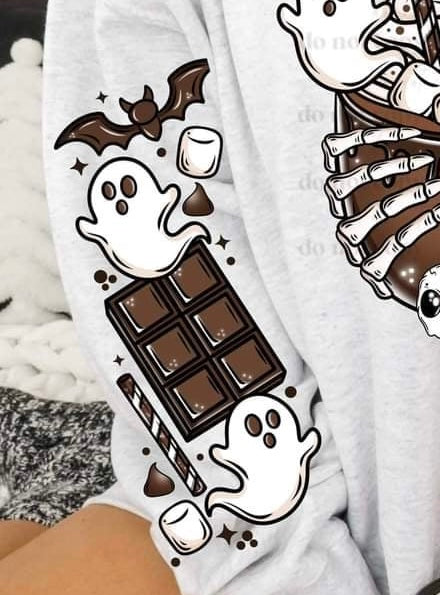 Spooky hot chocolate sleeve (CSC) 60316 DTF transfer