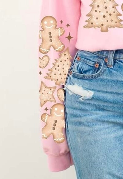 Christmas cookie junkie sleeve (CSC) 60314 DTF transfer