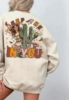 Keep the wild in you cowgirl and cactus 24099 DTF transfer