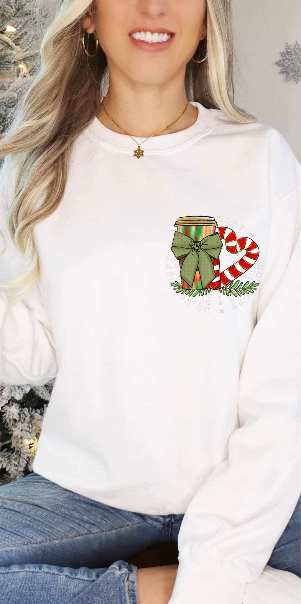 coffee & Christmas cheer pocket exclusive 64735 DTF transfer