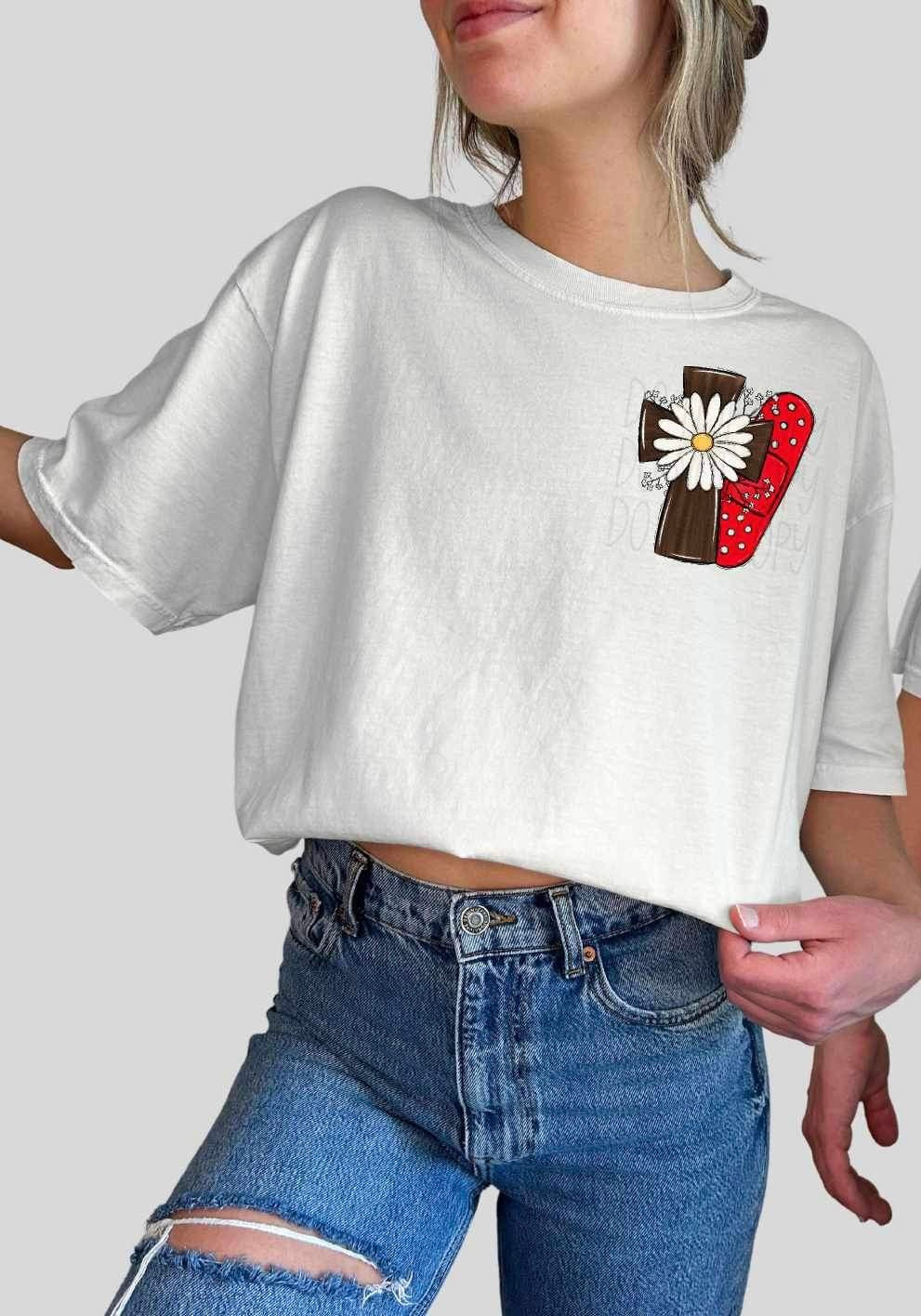 cross and bandaid 19060 DTF TRANSFER