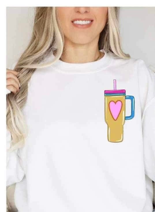 Cup with heart 20599 DTF transfer