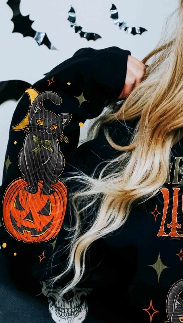 witchy shit sleeve (gravitee) 55960 DTF transfer