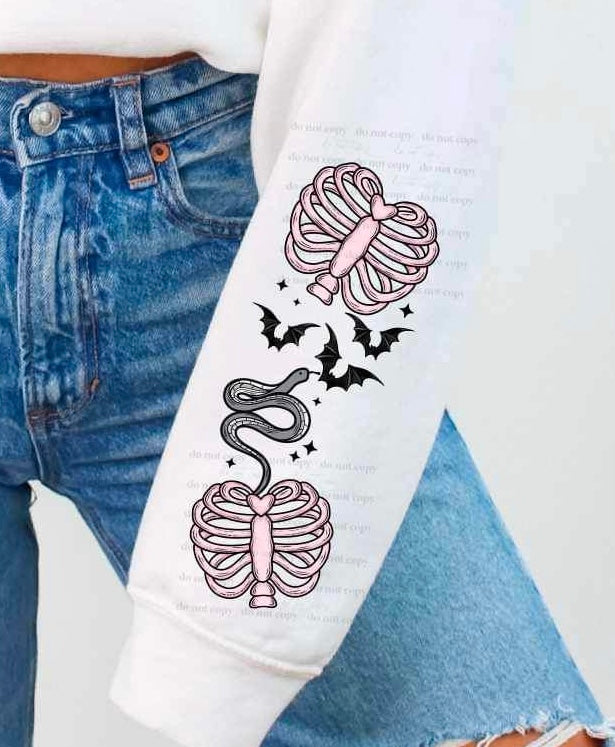 Ribs bats snake SLEEVE (CSC) 21040 DTF transfer