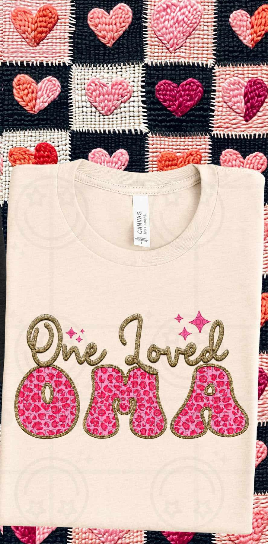 One loved oma pink leopard (HW) 75794 DTF transfer