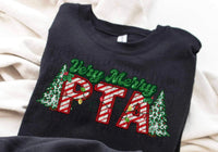 Very merry PTA Christmas trees DTF Transfer