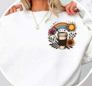 sunshine with coffee 24113 DTF transfer