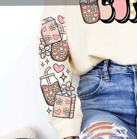 Read more books drink more coffee sleeve 70409 DTF transfer