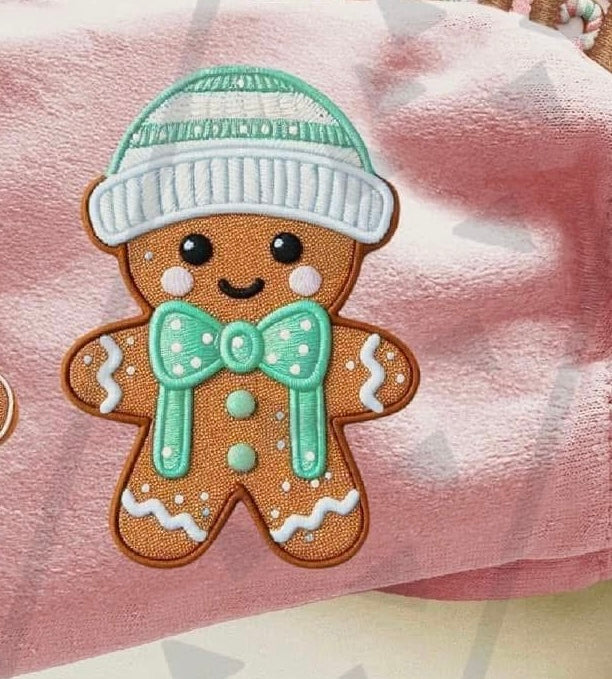 Boy gingerbread sleeve (measure sleeve before choose size) 73759 DTF transfer