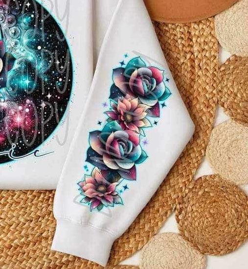 galaxy succulents SLEEVE 24621 DTF transfer